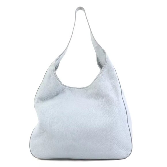 Auth PRADA Handbag Light Gray Leather - Picture 3 of 15